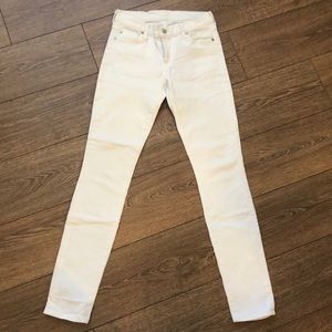 White Skinny Jeans by 7 of All Mankind
